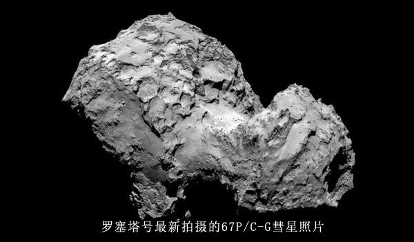 羅塞塔號最新拍攝的67PC-G彗星照片